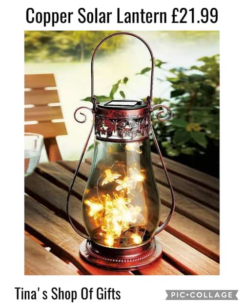 Copper Solar Lantern Β£21.99