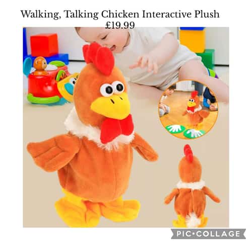 Walking, Talking Chicken Interactive Plush £19.99