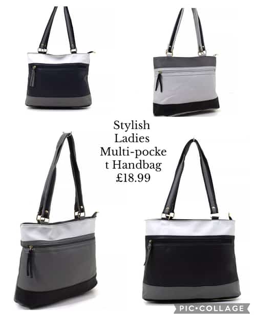 Stylish Ladies Multi-pocket Handbag £18.99