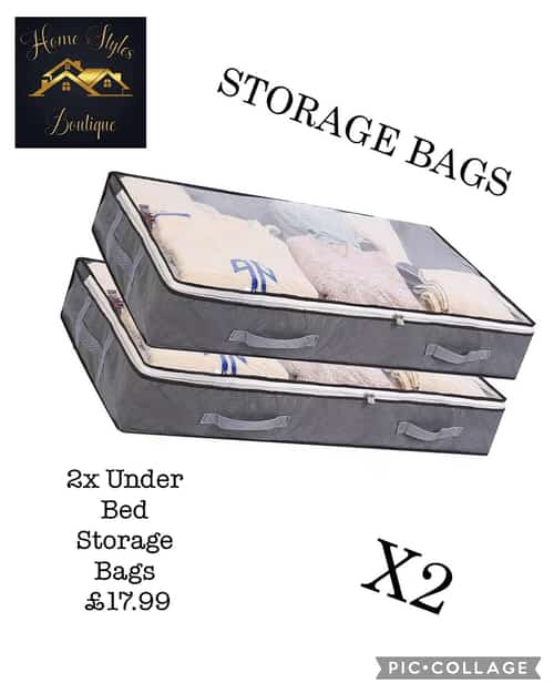 2x Under Bed Storage Bags £17.99