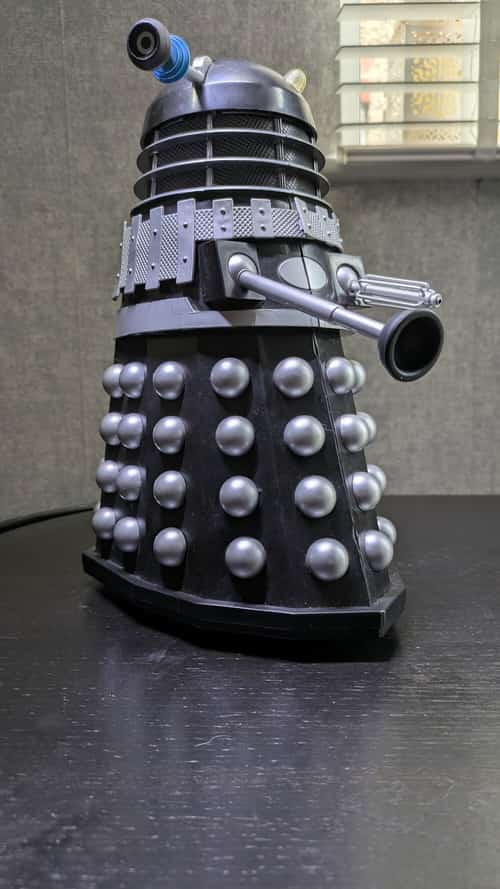 12" Black and Silver Remote Control Dalek