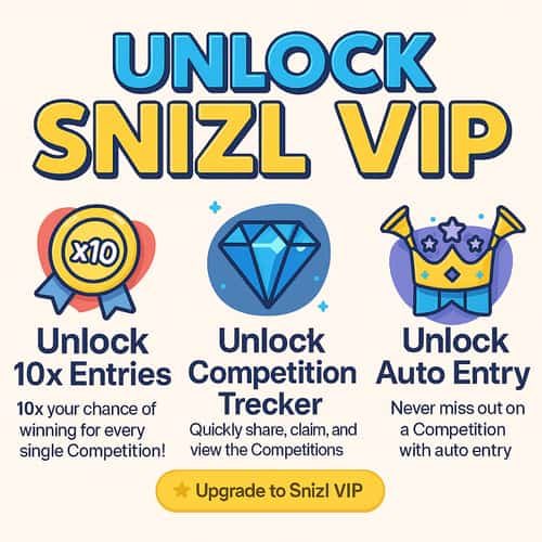 Snizl VIP - 10x Automatic Entries to every single competition - all included.