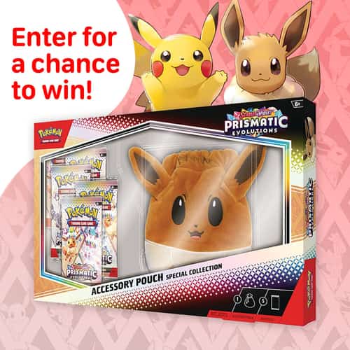 WIN this Pokémon TCG: Scarlet & Violet - Prismatic Evolutions Special Pouch Collection