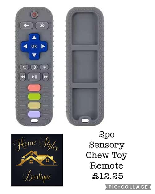 2pc Sensory Chew Toy Remote Β£12.25