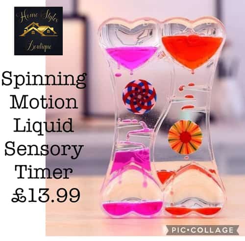 Spinning Motion Liquid Sensory Timer £13.99