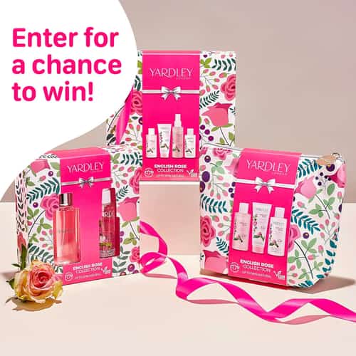 WIN this Yardley London Rose Bath & Body Set