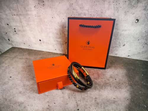 Men’s Leather Multilayer Bracelet By Glen Ogal