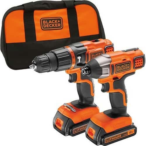 CLEARANCE: Black & Decker Cordless Combi Drill & Impact Driver