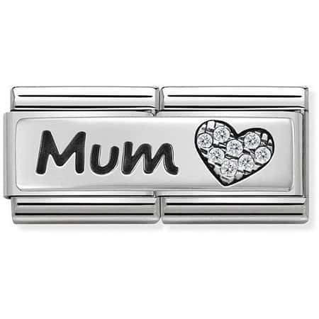 NOMINATION CLASSIC DOUBLE LINK MUM HEART CHARM: £36.00!