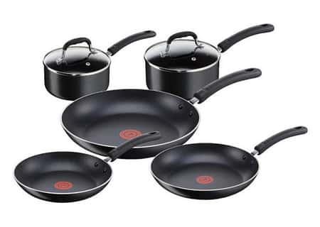 Save £60 on this Tefal 5 Piece Non Stick Riveted Pan Set!