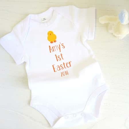BABYS 1ST EASTER VEST £11.99!