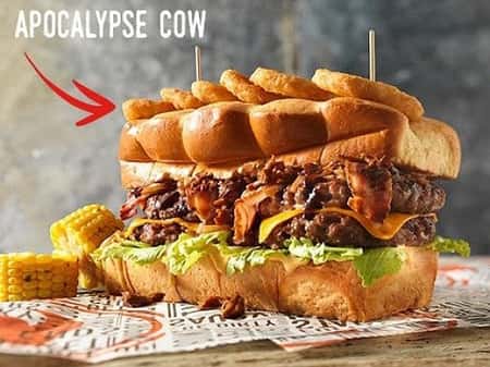 Can you take on the Apocalypse Cow Burger? - ONLY £9.99!