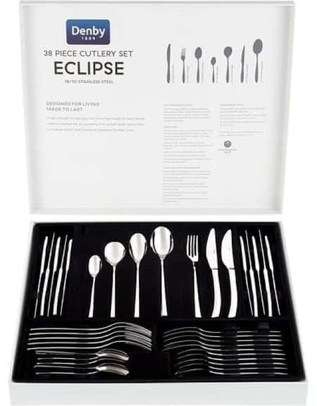 1/2 PRICE - Eclipse 38pc Stainless Steel Cutlery set!