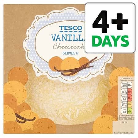 1/2 PRICE - Tesco Vanilla Cheesecake!