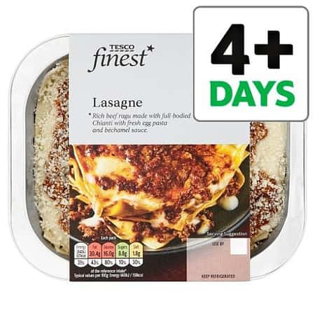 Tesco Finest Lasagne 400G just £3.70!