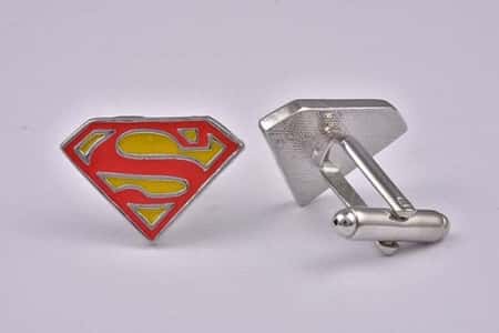 Superman Red & Yellow Cufflinks - Now Only £16.99