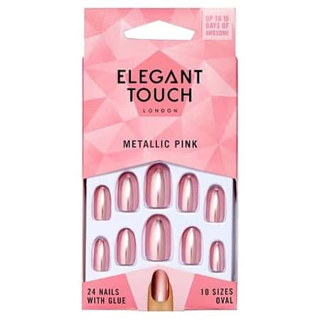 Save £1.84 - Elegant Touch Core Nails Metallic Pink