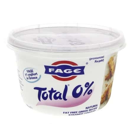 FAGE Total 0% Natural Fat Free Greek Recipe Strained Yogurt 170g