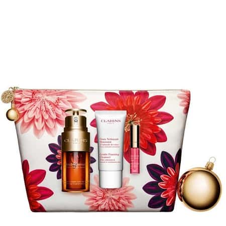 Free Clarins Double Serum Beauty Box when you spend £75 on selected Clarins products!