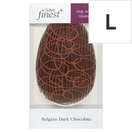 Tesco Finest Free From Belgian Dark Chocolate Egg 200G