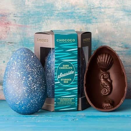 Dark Chocolate Seaside Easter Egg (vegan-friendly)