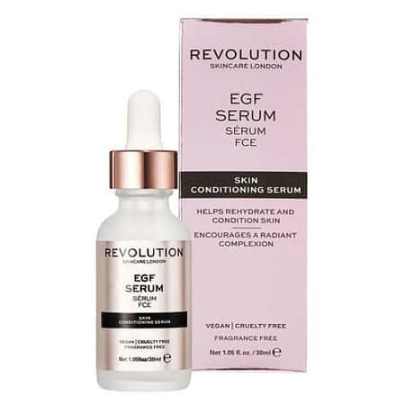 Buy 2 or more Revolution skincare products and receive a free EGF skin conditioning serum, on us!