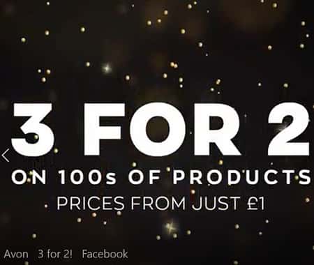 3 for 2 on 100 Avon products