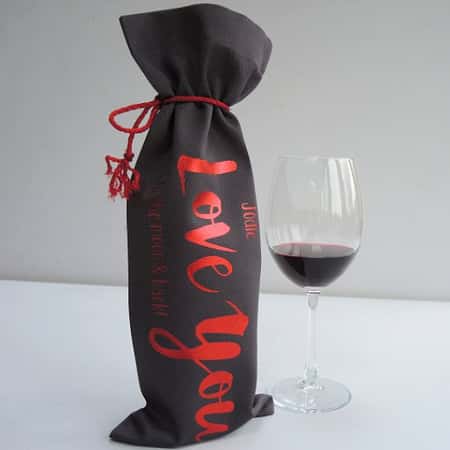 Valentine's Day Gift Ideas - Get the Personalised Moon & Back Bottle Bag for just £9.99
