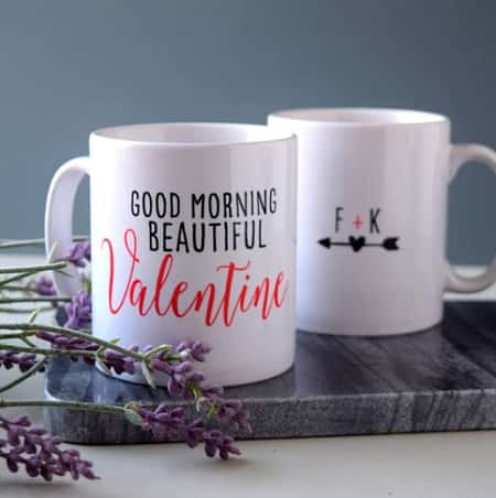 Valentine's Day Gift Ideas - Get the 'Good Morning Valentine' Mug for just £9.99!