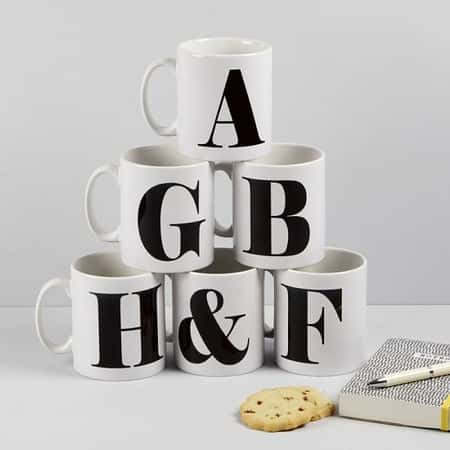 PERSONALISE AN ALPHABET MUG - £7.99