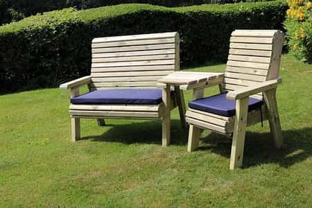 Ergonomic Trio Set With Angled Tray – 3 Seater