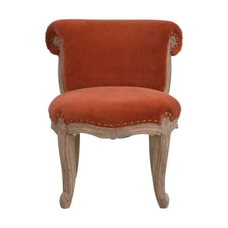 Brick Velvet Studded Chair multi color