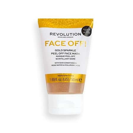 SALE - Revolution Skincare Gold Glitter Face Off Mask