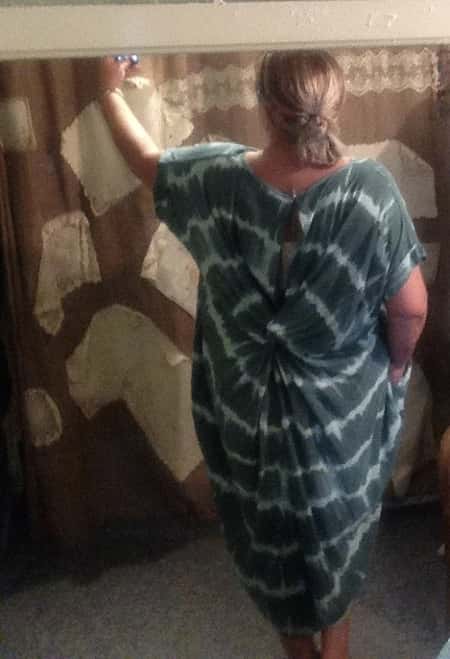 Twisted back dress