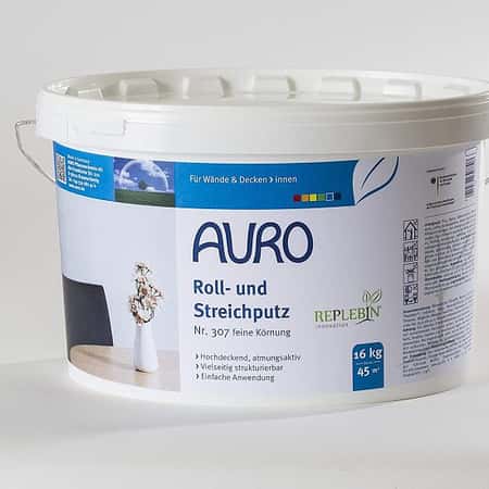 SALE ON ECO PRODUCTS - AURO 309 Roll And Brush Rendering (Coarse) 16kg: £45.00!