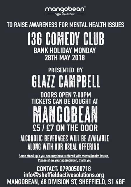 Mental Health Charity Comedy Night - Presented by Glazz Campbell