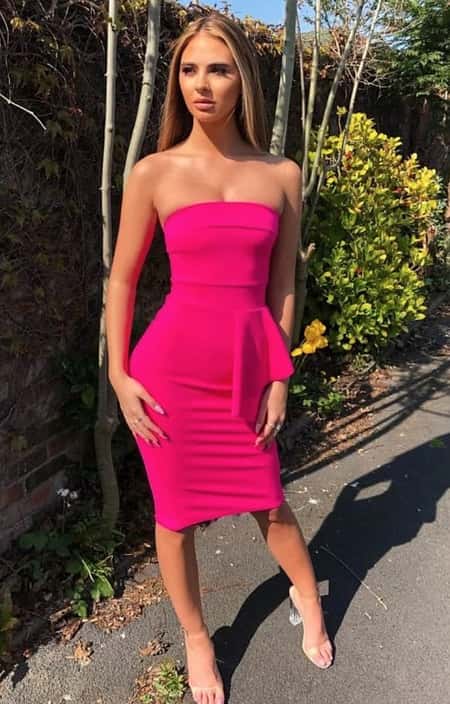 Get the Side Frill Bandeau Dress - now just £16.99!