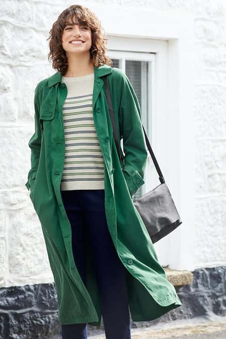 SAVE - Tranquil Sea Trench Coat