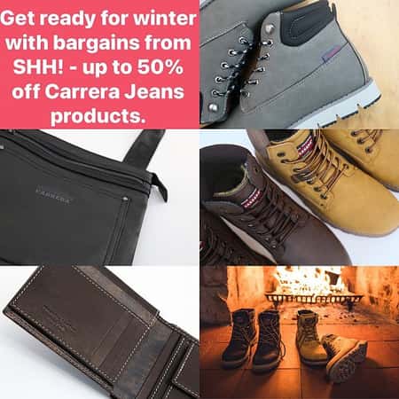 Winter is coming - save up to 50% on Carrera Jeans products and get an extra 10% at checkout