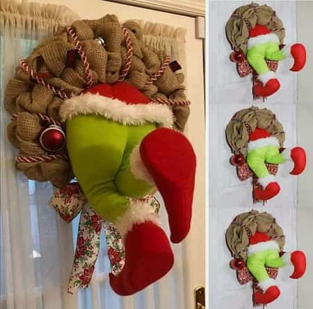 How the Grinch Stole Christmas Burlap Wreath
