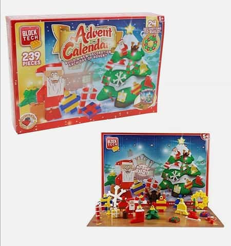 Block Tech Christmas Advent Calendar 239 Pieces Build 24 Decorations