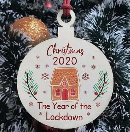 2020 Year Of The Lockdown Tree Decoration Ornaments Regular price £6.00