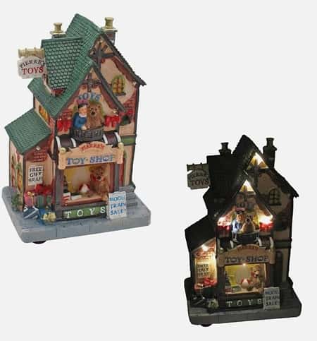 Christmas Light up Village Shop - LED - Battery Operated - Pierre's Toys