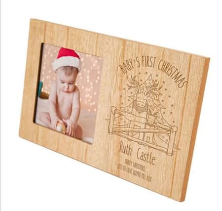 My First Christmas Reindeer Frame