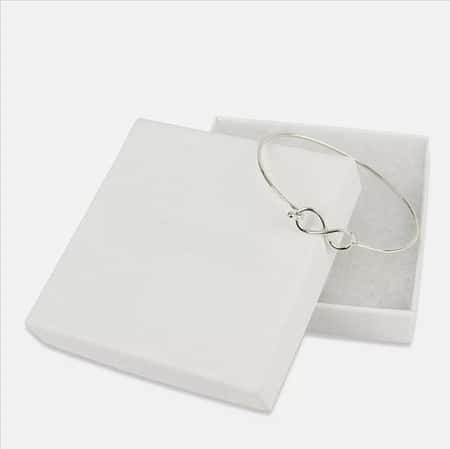 sterling Silver Infinity Bangle Comes Gift Boxed
