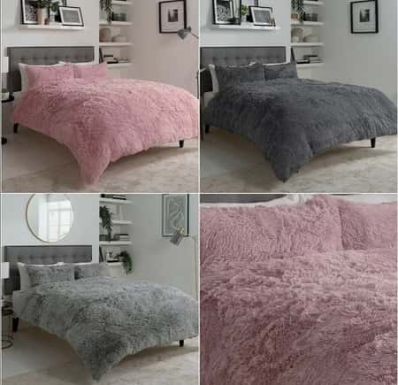 Snuggle Fluffy Duvet Cover Set