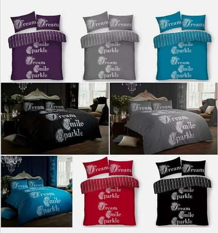 Luxurious Dream Smile Sparkle Pattern Modern Style Duvet Set
