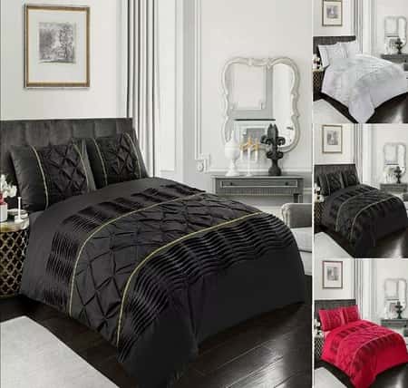 Diamond ELEANOR / Pintuck Duvet Cover Set
