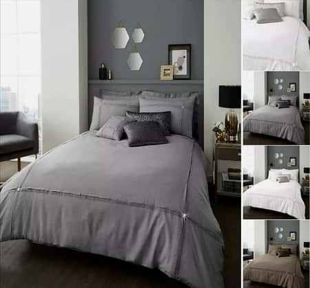 Diamond Luxuries AURA Pleated Duvet Cover Set