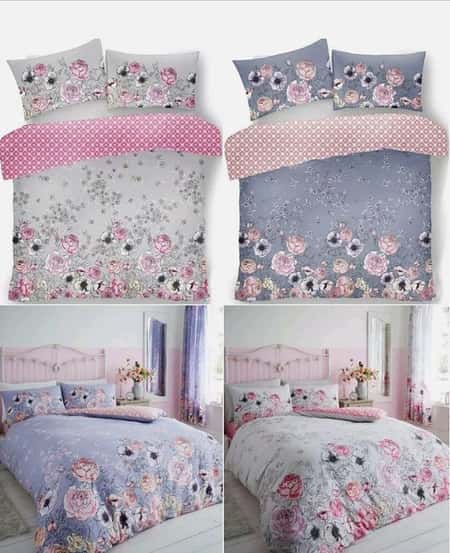 Violet Cottage Floal Pattern Luxurious Duvet Cover Sets